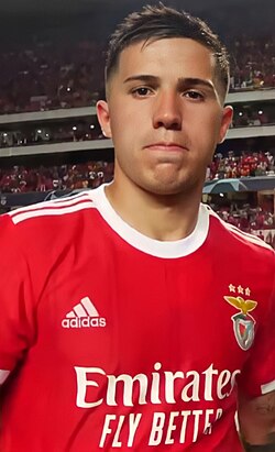 Fernández with Benfica in 2022