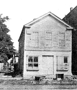 The building used as the Oregon state capitol in 1855, when the territorial capital was briefly located in Corvallis