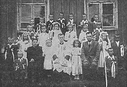 Wojtyła (centre) in 1949