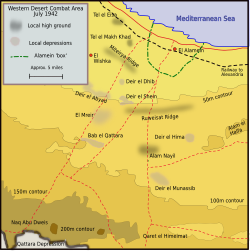 El Alamein and surrounding area