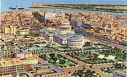 El Capitolio in 1933, photomechanical print (postcard)