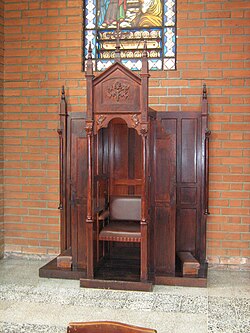 A confessional in Colombia
