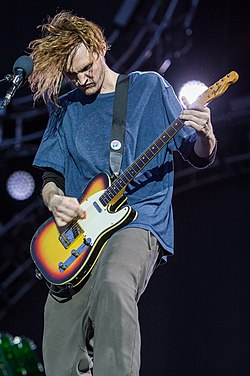 Josh Klinghoffer (pictured in 2016) was the backup touring guitarist in 2007. He replaced John Frusciante in 2009, until Frusciante's return in 2019.