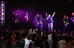 Daddy Yankee in a post-game concert at Marlins Park in 2012