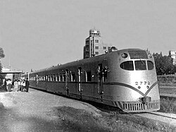 Ganz Works railcar in Isidro Casanova, 1958