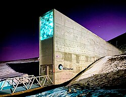 Svalbard Global Seed Bank, an ex situ conservation