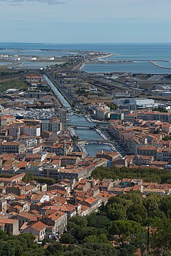 Canal in Sète, France