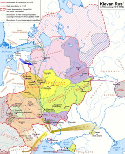 Kievan Rus' after the Council of Liubech in 1097