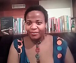 Zukiswa Wanner at a 2020 New Daughters of Africa event