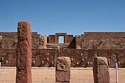 The Kalasasaya Temple of the Tiwanaku Polity (200 BC)[20][page needed]