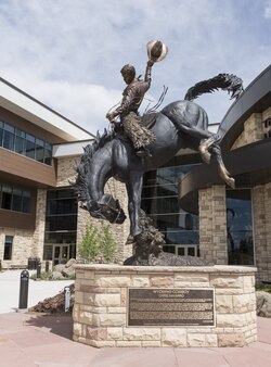 Wyoming Cowboy statue