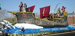A "Spanish Krewe" float at Springtime Tallahassee