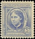 Louisa May Alcott on a 1940 stamp