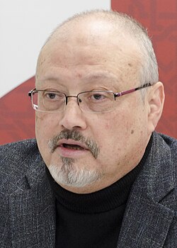 Jamal Khashoggi, killed inside Saudi Arabia's consulate in Istanbul on 2 October 2018