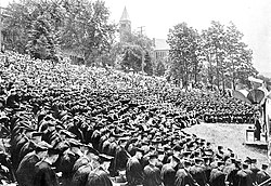 Cornell University's 1920 graduation ceremony