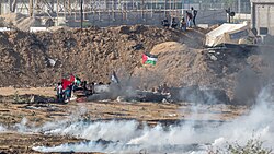 2018 Gaza border protests, Bureij refugee camp in Gaza