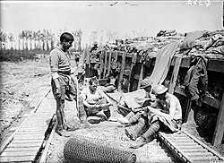 Breastwork "trench", Armentières, 1916