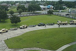 The Louisiana National Guard making preparations for the storm