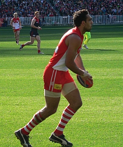 Adam Goodes, indigenous Sydney Swans player