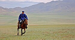 While the Mongolian horse continues to be revered as the national symbol, they are rapidly being replaced by motorized vehicles.