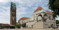 Wedding tower and exhibition hall at Mathildenhöhe in Darmstadt