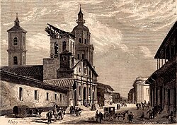 A Jesuit Church in Santiago in 1857, by Charles Barbant and Son for Le Monde Illustré.