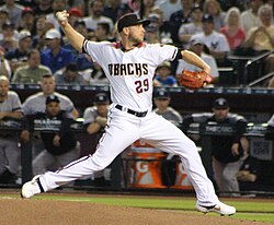Arizona starter Merrill Kelly struck out nine batters in Game 2.