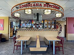 Interior of Popeyes in Tallulah, Louisiana.
