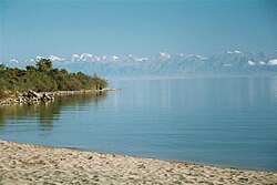 Southern shore of Issyk Kul Lake