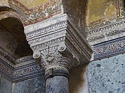 Columns of the Hagia Sophia, currently a mosque