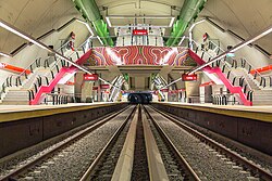 Echeverría station is one of the most recent additions to the network.