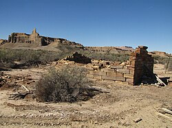 Foundation left in Giles