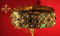 The Iron Crown of Lombardy, for centuries a symbol of the kings of Italy