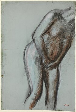 Edgar Degas, Bather (Standing Female Nude), 1917, Gift of Frank Jewett Mather Jr.