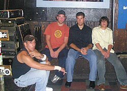 A band offstage at the Court Tavern in 2004. The live music club opened in 1981 and reopened as a 100% vegan venue in 2024.