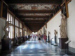 The Uffizi Gallery is the 10th most visited art museum in the world.