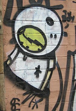 TVBoy character in Barcelona in 2005