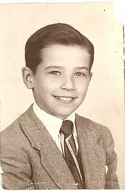 Biden in 1952; at age 10
