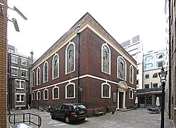 Exterior of the Bevis Marks Synagogue
