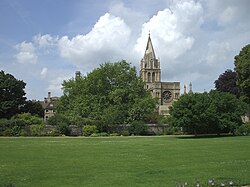 Christ Church Cathedral from the east across Christ Church Meadow