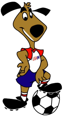Striker, the official mascot of the tournament.