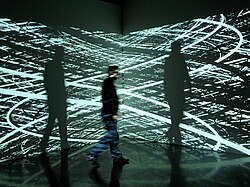 Installation view of Irrational Geometrics 2008 by Pascal Dombis