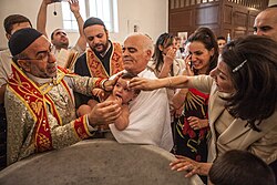 Assyrian Christian baptism in Syria
