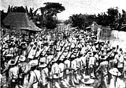 Filipino soldiers at Malolos, Bulacan, c. 1899