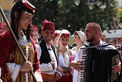 Bosniaks in traditional costumes