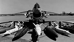 Weapons loadout of an F-8 Crusader