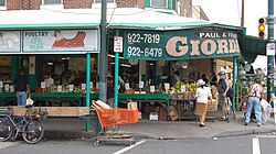 Philadelphia's famed Italian Market in South Philadelphia