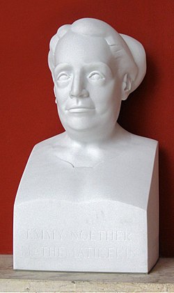 Noether is one of the carved stone busts displayed in Germany's Ruhmeshalle München (or Munich Hall of Fame in English).