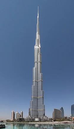Burj Khalifa, the tallest human-made structure in the world, located in Dubai