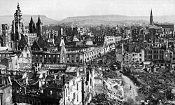 Destruction in Heilbronn in 1945